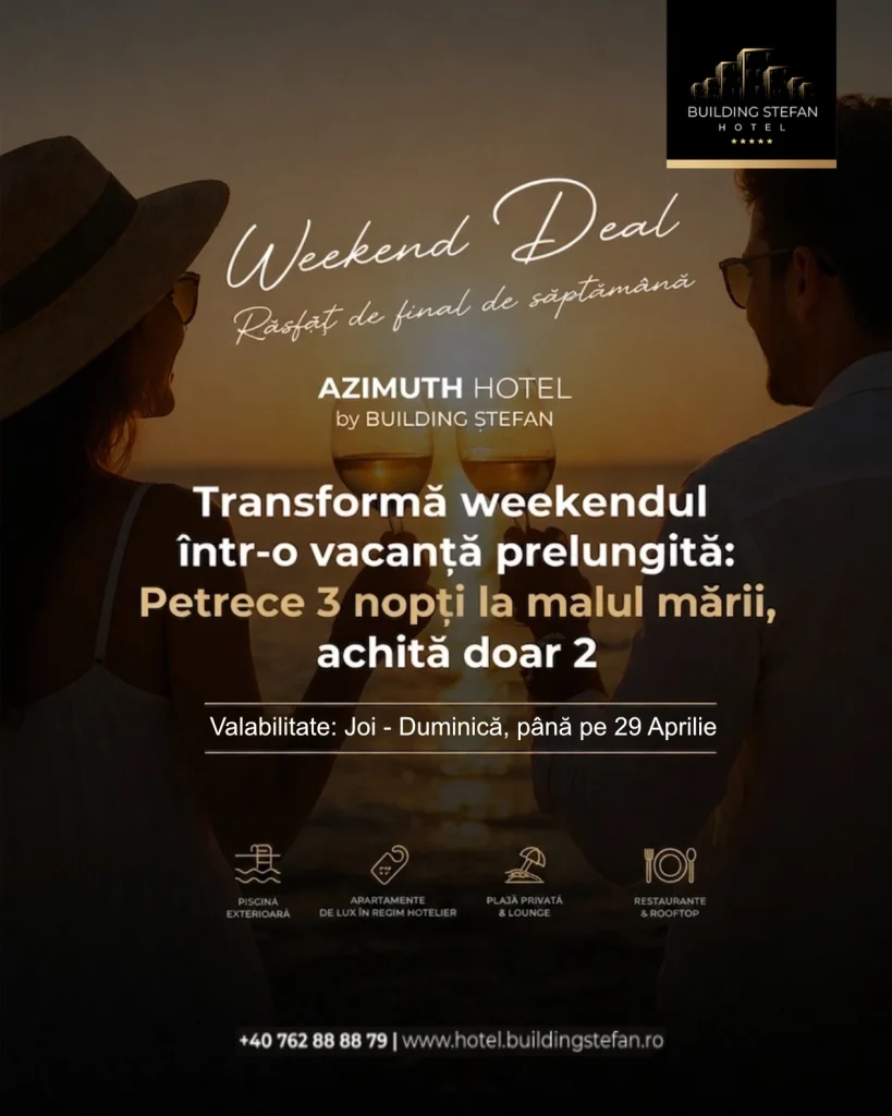 Oferta Weekend Deal | Răsfăț de final de săptămână